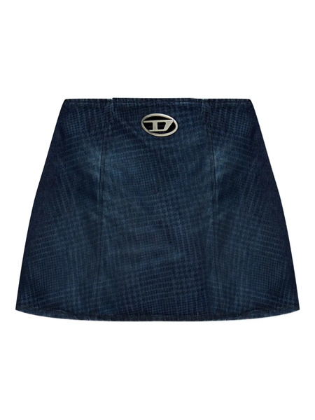  Diesel De-sweny-s1 Denim Mini Skirt - Blue 