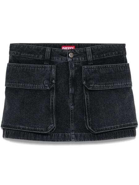 Diesel De-ton Mini Skirt - Black 