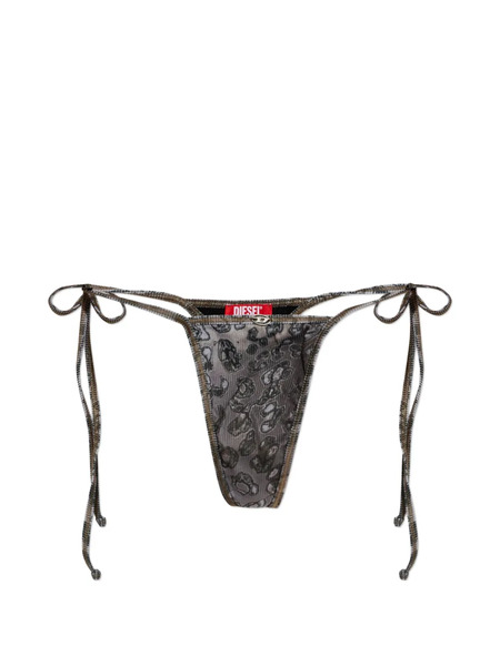  Diesel Demy-utlt Patterned Tie Bikini Bottoms - Grey 
