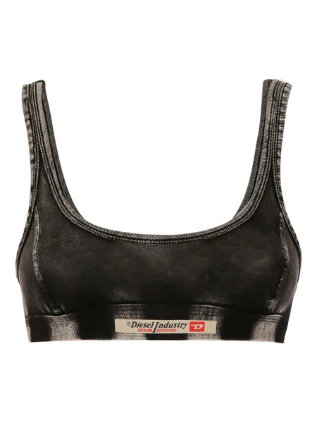  Diesel Denim-effect Bra - Grey 