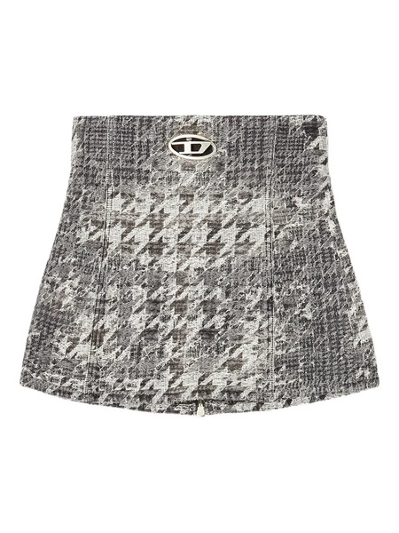  Diesel Denim-jacquard Corset Top - Black 