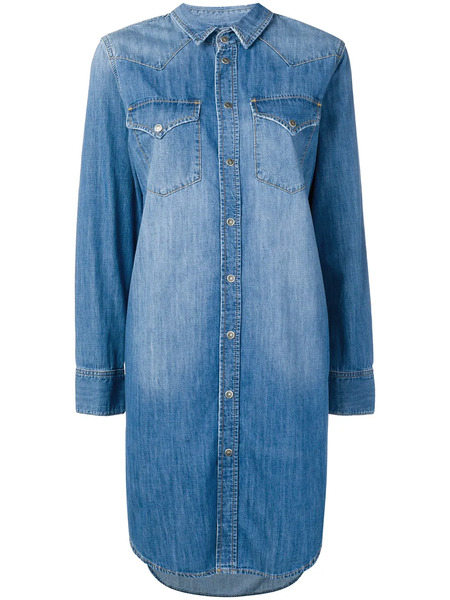  Diesel Denim Shirt Dress - Blue 