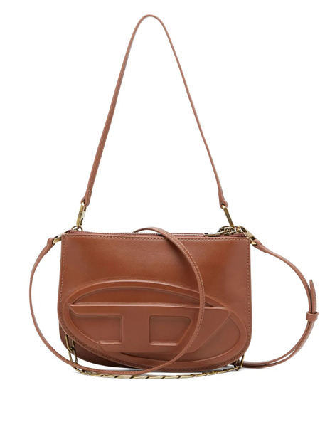  Diesel 1dr Twin Embossed Zipped Shoulder Bag - Brown 