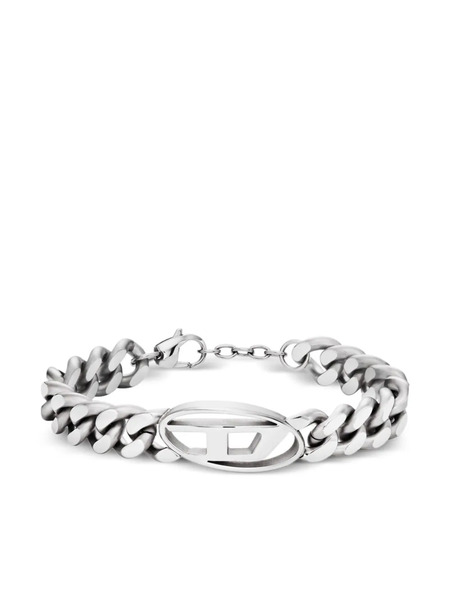  Diesel Dx1432 Logo-plaque Bracelet - Silver 