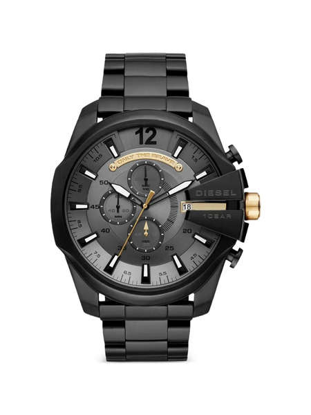  Diesel Dz4479 Mega Chief Watch - Black 