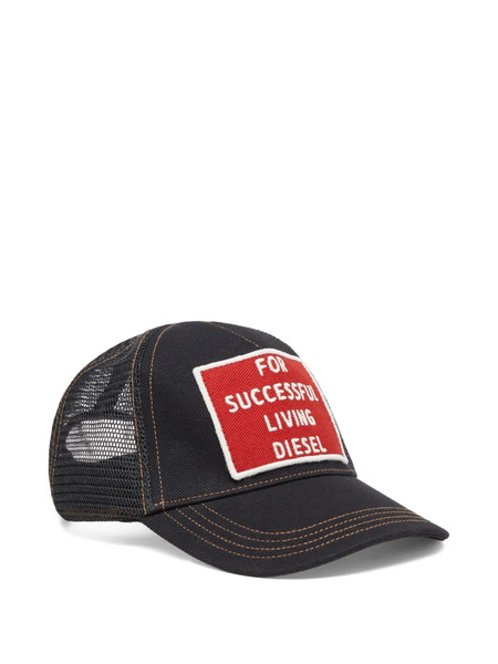  Diesel Embroidered Cap - Black 