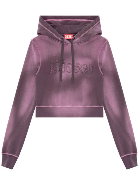  Diesel F-slimmy Embroidered Logo Hoodie - Pink 
