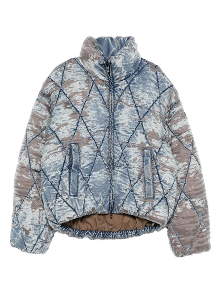  Diesel Faded-denim Quilted Jacket - Blue 