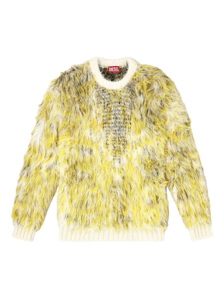  Diesel Fluffy Jacquard-knit Sweater - Yellow 