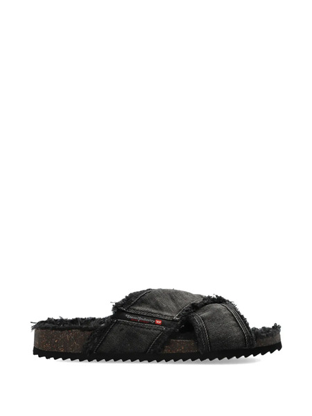  Diesel Frayed Crossover Sneakers - Grey 