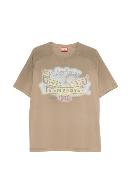  Diesel Graphic-print T-shirt - Brown 
