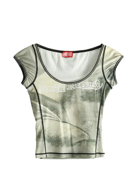  Diesel Graphic-print T-shirt - Grey 