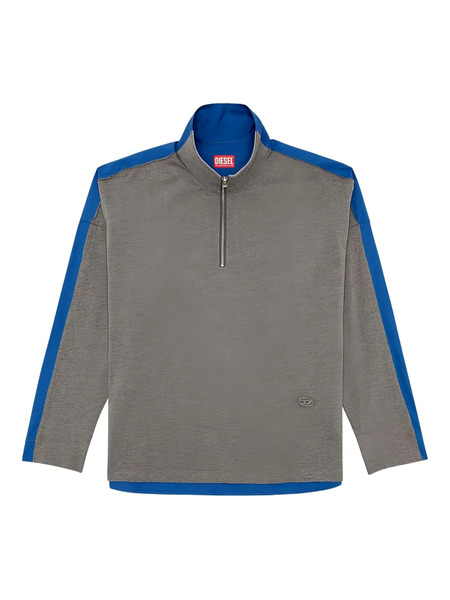  Diesel Half-zip Long-sleeves Sweater - Grey 