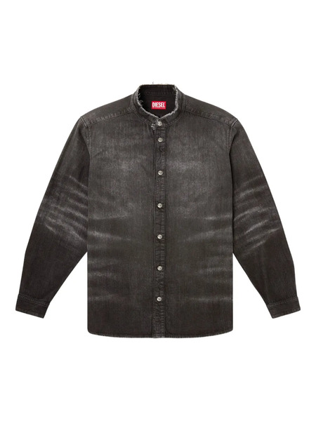  Diesel Honeycomb Denim Shirt - Black 