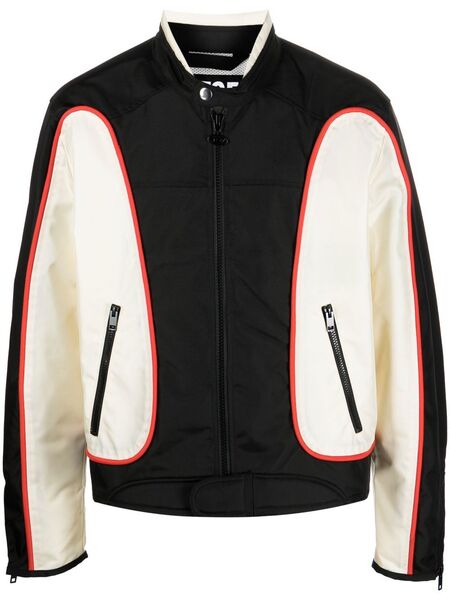  Diesel J-blink Colour-block Biker Jacket - Black 
