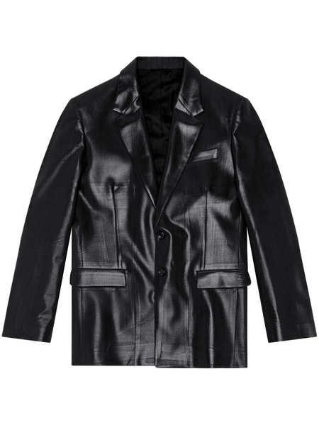  Diesel J-stanley Coated-finish Blazer - Black 