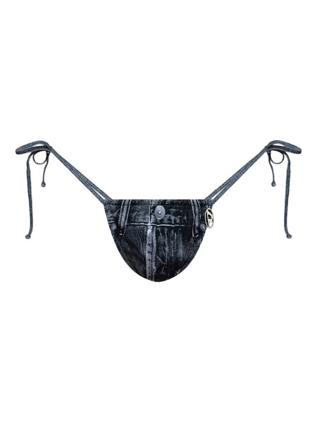  Diesel Jodie Denim-print Triangle Bikini - Grey 