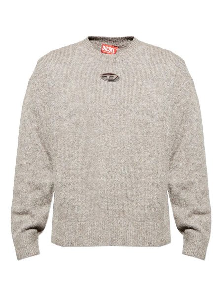  Diesel K-areeso Logo Cut-out Sweater - Neutrals 