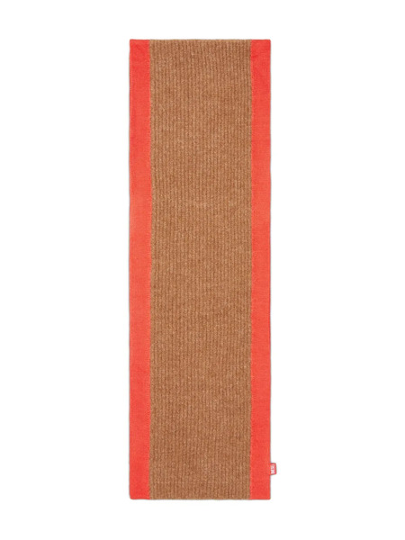  Diesel K-lollo Ribbed Side-stripe Scarf - Brown 