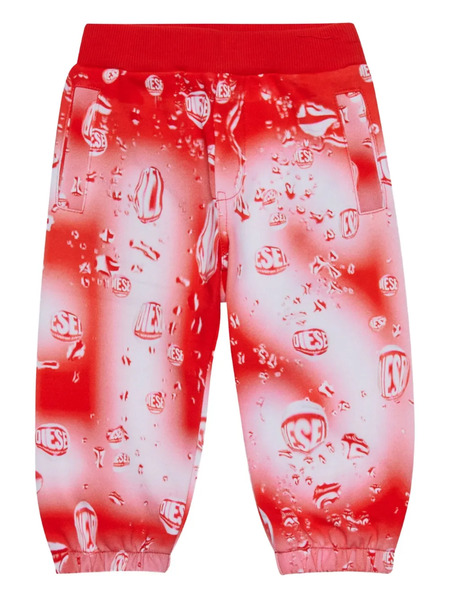  Diesel Kids All-over Print Track Pants - Red 