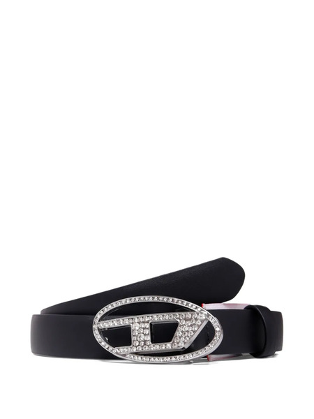  Diesel Kids B1drcrystal Logo-buckle Belt - Black 