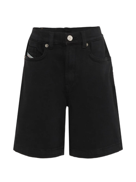  Diesel Kids Belt-loop Button Shorts - Black 