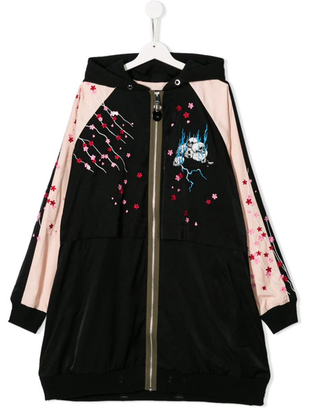  Diesel Kids Black Floral Coat 