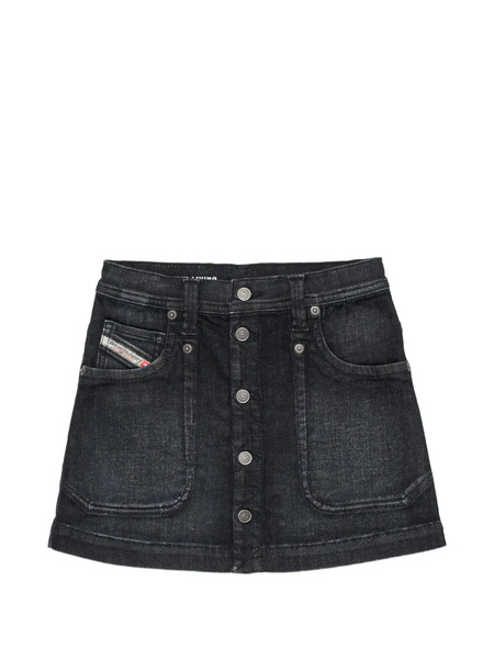  Diesel Kids Buttoned Skirt - Black 