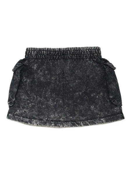  Diesel Kids Cargo-pockets Denim Skirt - K900 Black 