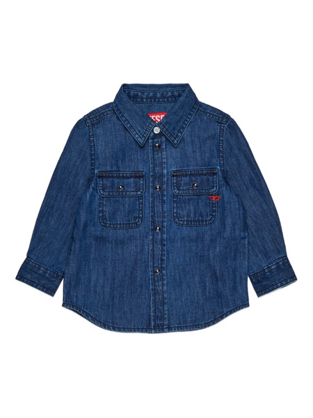  Diesel Kids Cartob Denim Shirt - Blue 