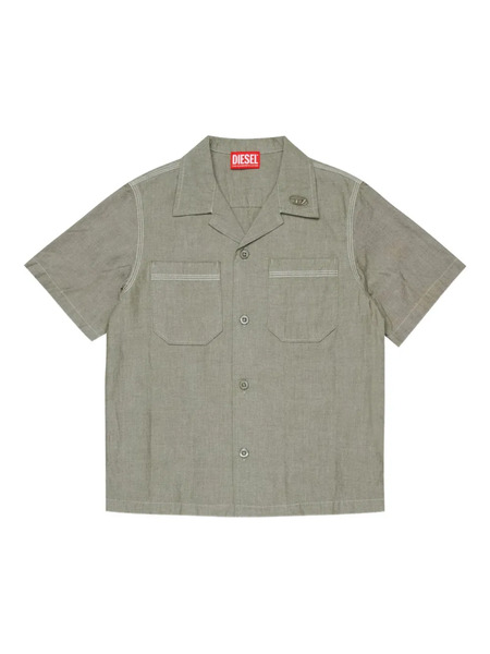  Diesel Kids Chest-pockets Short-sleeve Shirt - Grey 