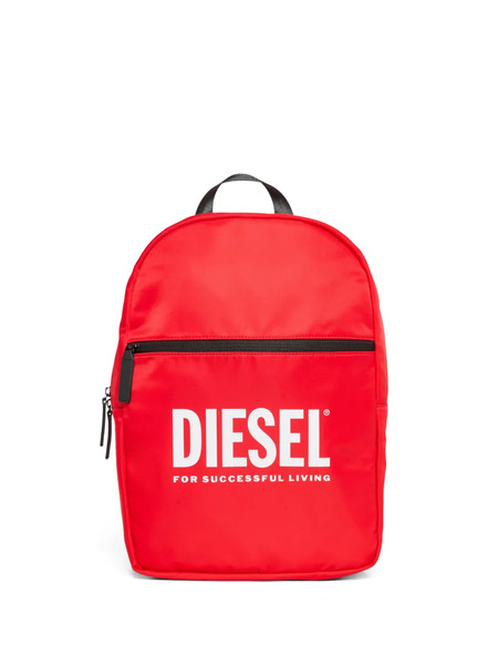  Diesel Kids Contrasting Logo Backpack - Red 