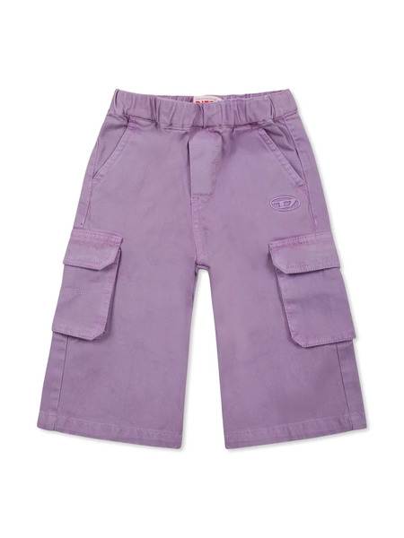  Diesel Kids Cotton Cargo Pants - Purple 
