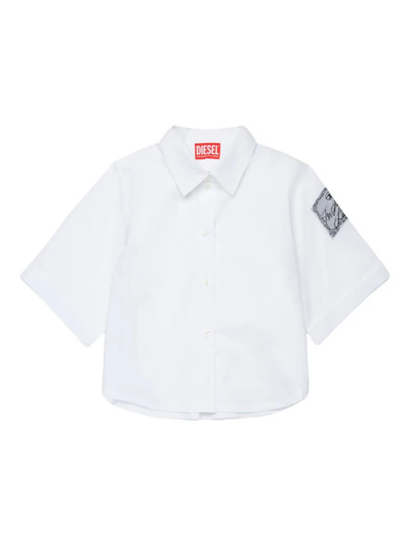  Diesel Kids Cylace Short-sleeve Shirt - White 