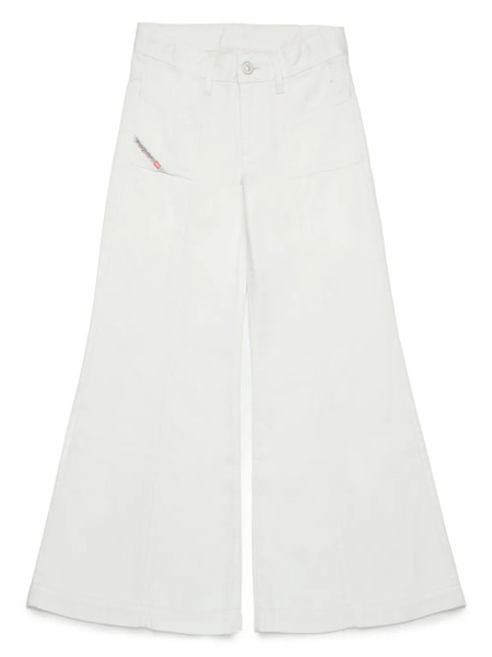  Diesel Kids D-akii Flared-leg Jeans - White 