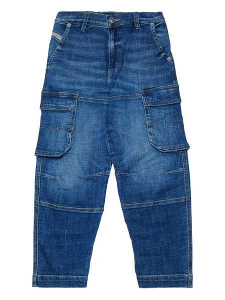  Diesel Kids D-dave-cargo-j Cargo Jeans - Blue 