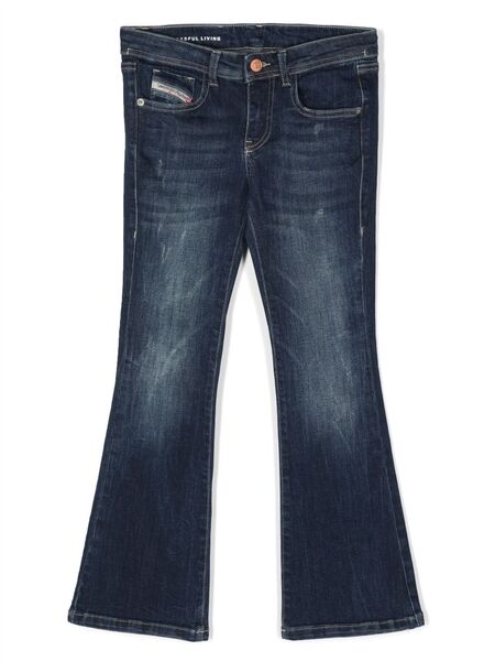  Diesel Kids D-ebbey Low-rise Flared Jeans - Blue 