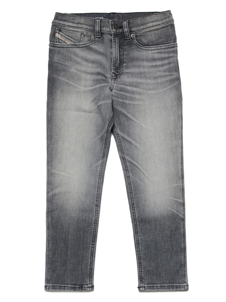  Diesel Kids D-fining Mid-rise Tapered Trousers - Grey 