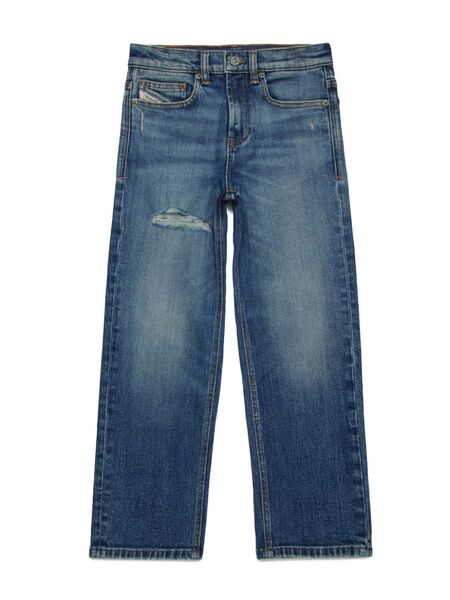  Diesel Kids 2001 D-macro Mid-rise Straight-leg Jeans - Blue 