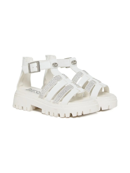  Diesel Kids D-sanblin Sandals - White 