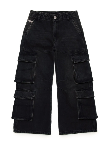  Diesel Kids D-sire Cargo Jeans - Black 