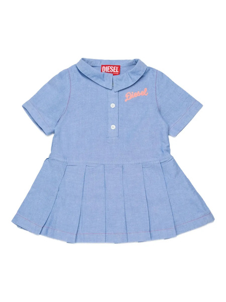  Diesel Kids Doplyb Pleated Dress - Blue 