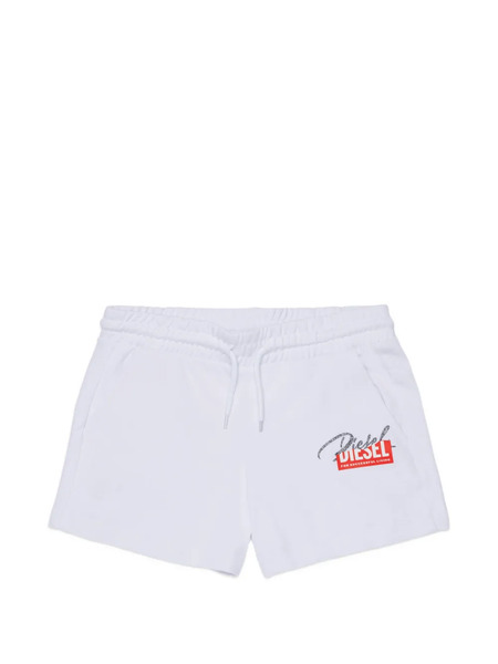 Diesel Kids Drawstring Track Shorts - White 