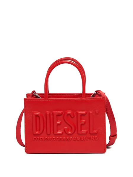  Diesel Kids Dsl 3d Embossed-logo Tote Bag - Red 