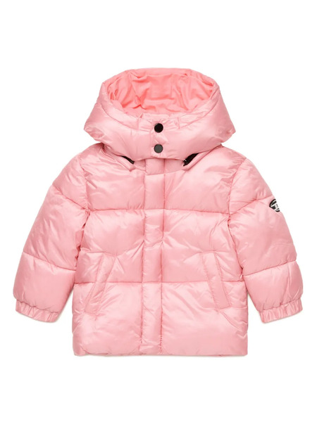  Diesel Kids Hooded Padded Jacket - Pink 