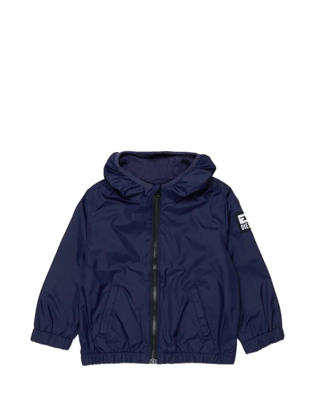  Diesel Kids Hooded Rainwear Jacket - Blue 