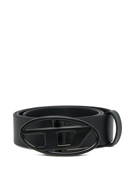  Diesel Kids Logo-buckle Leather Belt - Black 