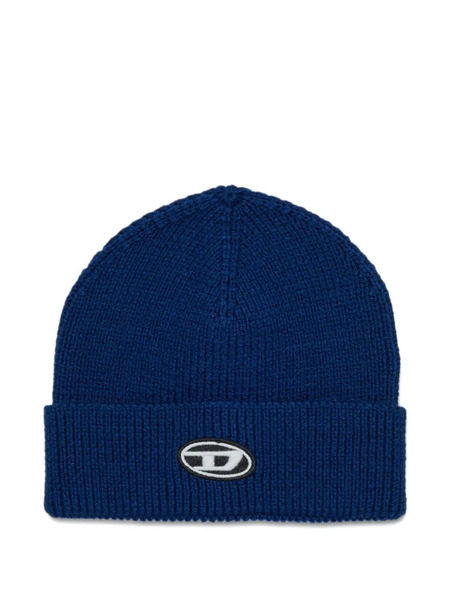  Diesel Kids Logo-embroidered Beanie - Blue 