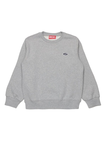  Diesel Kids Logo-embroidered Cotton Sweatshirt - Grey 