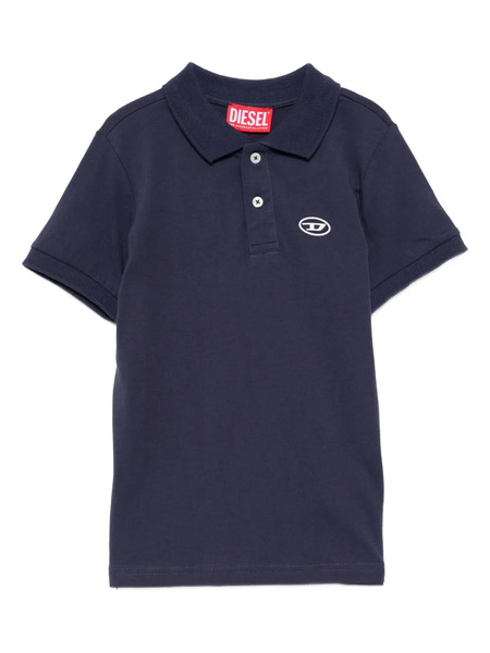  Diesel Kids Logo-embroidered Polo Shirt - Blue 